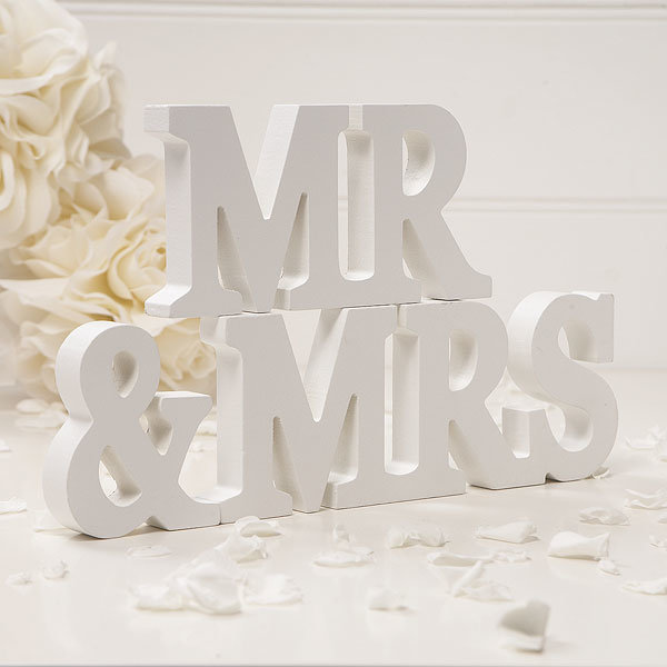 Mr & Mrs, galda dekors (8 cm). Kods: 2
