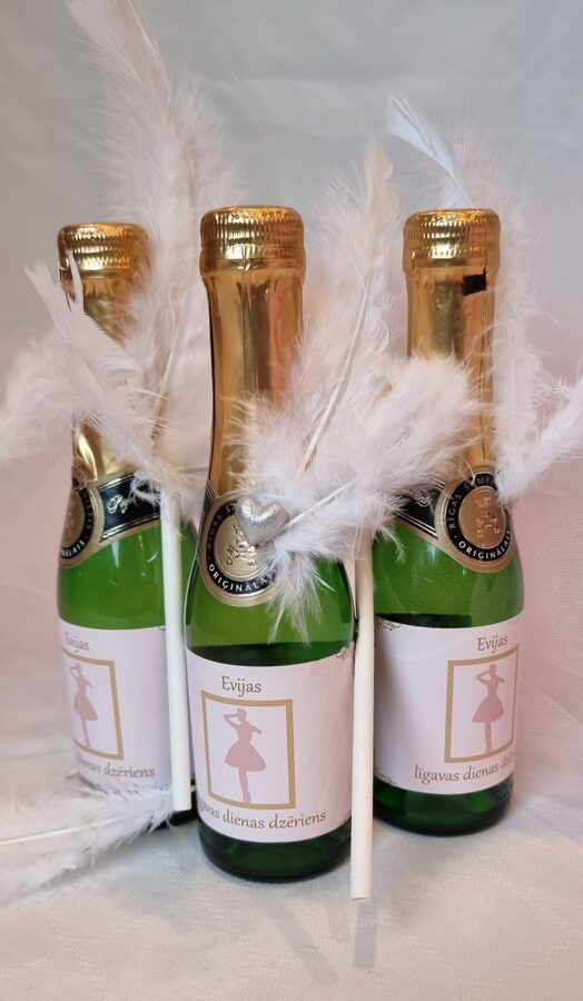 Personalizētas šampanieša pudeles ar Jūsu dizainu